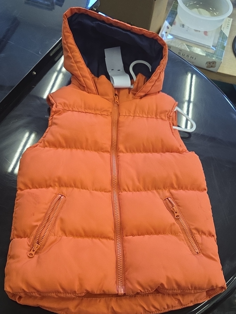 Joe Fresh Orange Puffer Vest with Hood